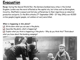 WW2 Evacuation: Work from home booklet