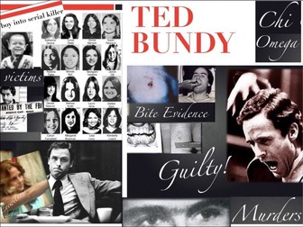 Ted Bundy Serial Killer ~ Criminal Law ~ Murder Trial  +  Quiz & Flashcards = 72 Slides