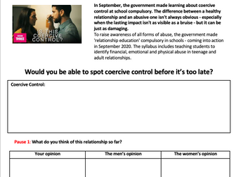 Coercive Control BBC Viewing Sheet