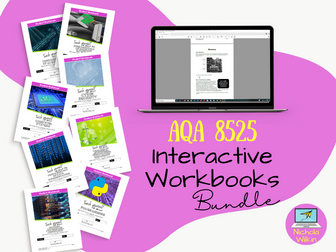 All AQA 8525 computer Science Workbooks BUNDLE