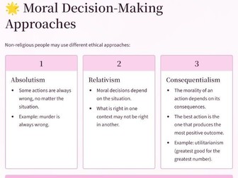 WJEC RS Unit 1 Non-religion New spec 26