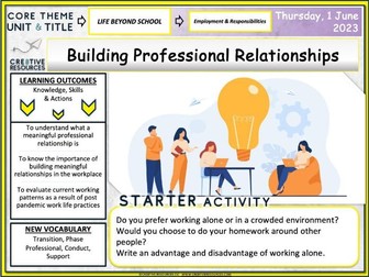 Building Professional Relationships
