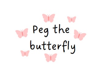 Peg the butterfly