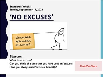 Tutor Time: No Excuses (Standards)