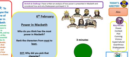 Analysing the theme of power in Macbeth
