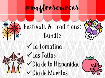 A Level Spanish - Festivals and traditions - BUNDLE