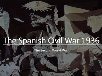 Second World War - Spanish Civil War 1936