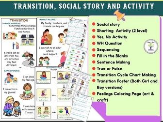 Autism Transitions Social Stories and Activities