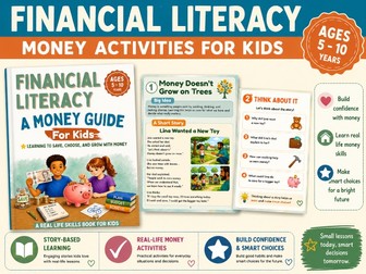 Financial Literacy Workbook for Kids Ages 5–10 | KS1 KS2 PSHE Money Activities Financial Education