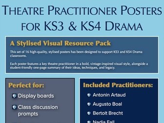 Stylised Drama Practitioner Posters