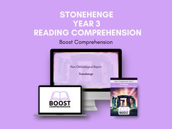 FREE 3 Lessons - Year 3 Reading Comprehension: Stonehenge
