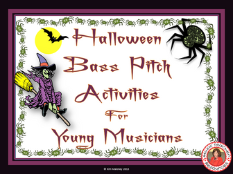 Halloween Bass Pitch Activities
