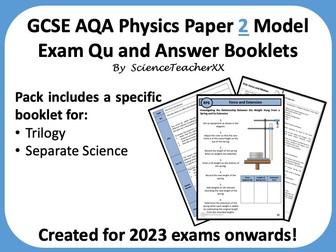 AQA GCSE Physics Paper 2 Revision Booklet