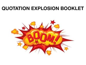 AQA Literature Quotation Analysis