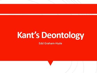 Kant's Deontology