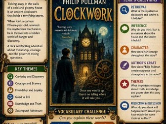Clockwork by Philip Pullman Book Poster