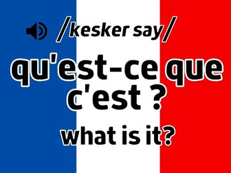 French display - classroom language