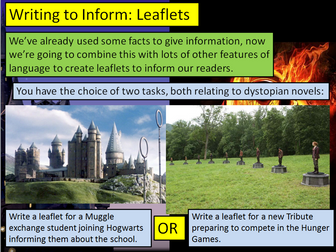 Informative Leaflets: Harry Potter and Hunger Games-Style