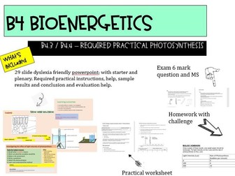 NEW AQA GCSE 9-1 TRILOGY B4.3 & 4 Required practical photosynthesis