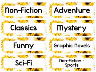 Bookshelf Genre Titles