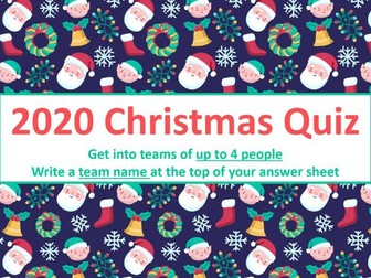 Christmas Quiz 2020