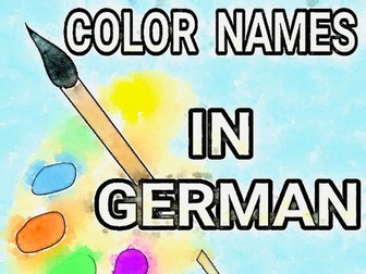 COLOR NAMES IN GERMAN