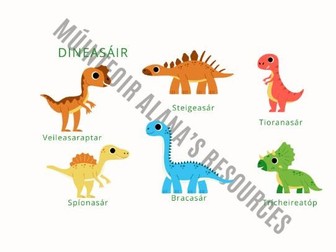 Dinosaurs in Irish - Dineasáir