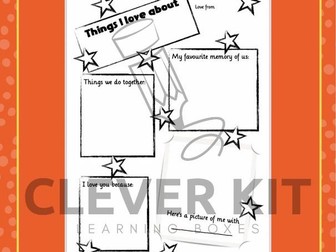 Father's Day 'Things I love About You' Activity