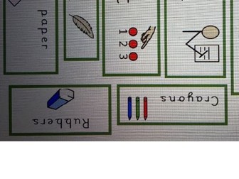 Continuous Provision Year 1 Labels with widgets