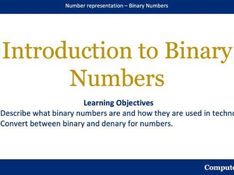 Introduction to the Binary Number System (KS3/KS4)