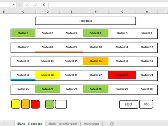 Electronic Seat Picker and Seating Plan