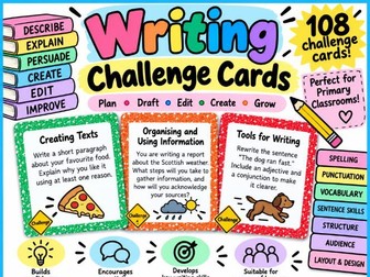 Writing Challenge/ Fast Finisher Cards