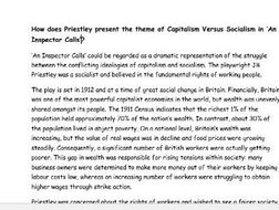 History Sample Essays Capitalism And Socialism In An Inspector Calls Essays On Goals In Life also Ad Analysis Essays Capitalism And Socialism In An Inspector Calls By Shd Teaching Good Topic Sentences For Persuasive Essays