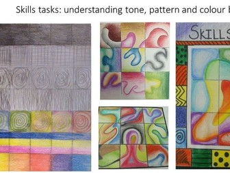 Skills Test art activity, suitable for home learning