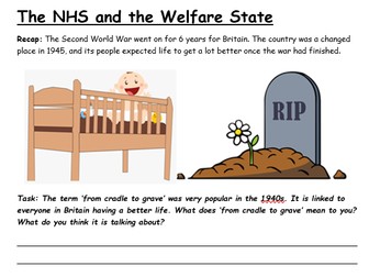 The NHS and the Welfare State: Work from home booklet
