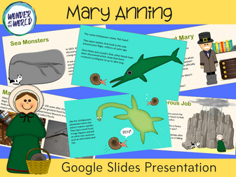 Mary Anning Google Slides presentation