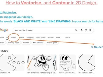 How to Vectorise and Contour in 2D design (a printable classroom resource)