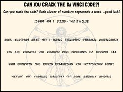 Can you crack the Da Vinci code?