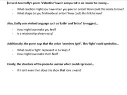'Valentine' - Carol Ann Duffy