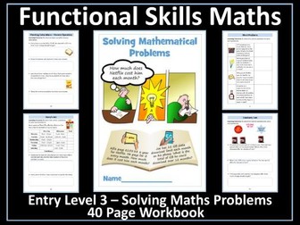 Solving Mathematical Problems Workbook - Functional Skills Maths - Entry Level 3