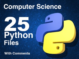 25 Python Files for Computer Science