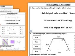 Shape worksheets image