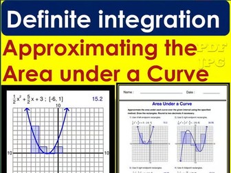 definite integration - Calculus - Approximating the Area under a Curve