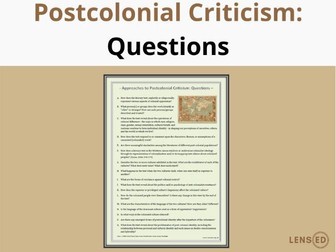 Approaches to Postcolonial Criticism: Questions