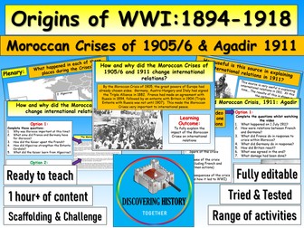 Moroccan Crisis 1905-6 + Agadir 1911