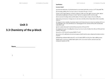 A Level Chemistry-P Block Elements