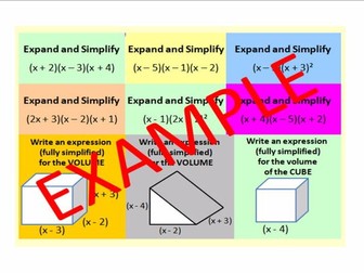 Expanding Triple Brackets (including Problem Solving GCSE questions)