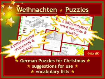 Christmas German Puzzles