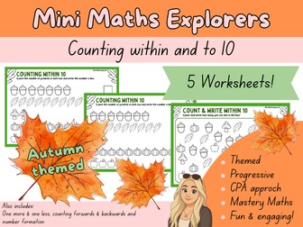 Autumn themed - Counting within and to 10