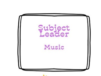 Primary Subject Leader Folder Music